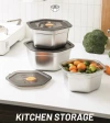 Cross-border hexagonal food storage box, household thickened stainless steel with silicone lid sealed box, refrigerator food and fruit storage box Application Scenario